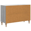 vidaXL TV szekrény fiókkal Szürke Sonoma 89 x 34,5 x 60 cm Szerelt Fa