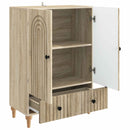 vidaXL Széf fiókkal Sonoma Tölgy 66 x 34,5 x 95 cm Szerelt Fa
