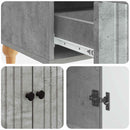vidaXL Széf fiókkal Betonszürke 66 x 34,5 x 95 cm Szerelt Fa