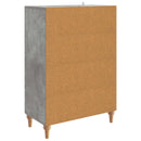 vidaXL Széf fiókkal Betonszürke 66 x 34,5 x 95 cm Szerelt Fa