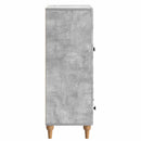 vidaXL Széf fiókkal Betonszürke 66 x 34,5 x 95 cm Szerelt Fa