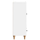 vidaXL Széf fiókkal Magasfényű Fehér 66 x 34,5 x 95 cm Szerelt Fa