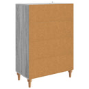 vidaXL Széf Szürke Sonoma 66 x 34,5 x 95 cm Szerelt Fa