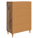 vidaXL Széf fiókkal Antik Fa 66 x 34,5 x 95 cm Szerelt Fa