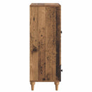 vidaXL Széf fiókkal Antik Fa 66 x 34,5 x 95 cm Szerelt Fa