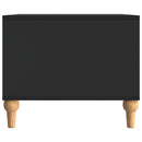 vidaXL Dohányzóasztal Fekete 90 x 50 x 40 cm Szerelt Fa