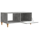 vidaXL Dohányzóasztal Betonszürke 90 x 50 x 40 cm Szerelt Fa