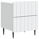 vidaXL Éjjeliszekrény fiókkal Fehér 43 x 34,5 x 49,5 cm Szerelt Fa