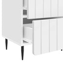 vidaXL Éjjeliszekrény 2 db Magasfényű Fehér 43 x 34,5 x 49,5 cm