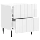 vidaXL Éjjeliszekrény 2 db Magasfényű Fehér 43 x 34,5 x 49,5 cm