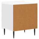 vidaXL Éjjeliszekrény 2 db Magasfényű Fehér 43 x 34,5 x 49,5 cm