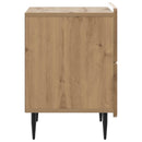 vidaXL Éjjeliszekrény fiókkal 2 pcs Kézműves Tölgy 43 x 34,5 x 49,5 cm