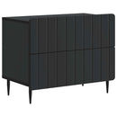 vidaXL Éjjeliszekrény fiókkal Fekete 62 x 34,5 x 49,5 cm Szerelt Fa