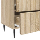 vidaXL Éjjeliszekrény Sonoma Tölgy 62 x 34,5 x 49,5 cm Szerelt Fa