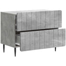 vidaXL Éjjeliszekrény Betonszürke 62 x 34,5 x 49,5 cm Szerelt Fa