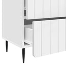 vidaXL Éjjeliszekrény Magasfényű Fehér 62 x 34,5 x 49,5 cm Szerelt Fa