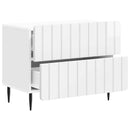 vidaXL Éjjeliszekrény Magasfényű Fehér 62 x 34,5 x 49,5 cm Szerelt Fa