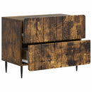 vidaXL Éjjeliszekrény Füstös Tölgy 62 x 34,5 x 49,5 cm Szerelt Fa