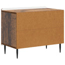 vidaXL Éjjeliszekrény fiókkal Antik Fa 62 x 34,5 x 49,5 cm Szerelt Fa