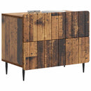 vidaXL Éjjeliszekrény fiókkal Antik Fa 62 x 34,5 x 49,5 cm Szerelt Fa