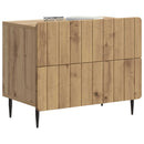 vidaXL Éjjeliszekrény Kézműves Tölgy 62 x 34,5 x 49,5 cm Szerelt Fa