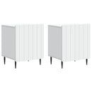vidaXL Éjjeliszekrény 2 db Fehér 43 x 34,5 x 52 cm Szerelt Fa