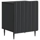 vidaXL Éjjeliszekrény 2 pcs Fekete 43 x 34,5 x 52 cm Szerelt Fa