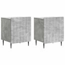vidaXL Éjjeliszekrény 2 pcs Betonszürke 43 x 34,5 x 52 cm Szerelt Fa
