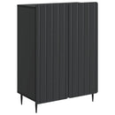 vidaXL Széf Fekete 66 x 34,5 x 92 cm Szerelt Fa