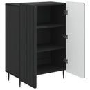 vidaXL Széf Fekete 66 x 34,5 x 92 cm Szerelt Fa