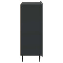vidaXL Széf Fekete 66 x 34,5 x 92 cm Szerelt Fa