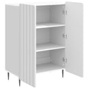 vidaXL Széf Magasfényű Fehér 66 x 34,5 x 92 cm Szerelt Fa