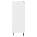 vidaXL Széf Magasfényű Fehér 66 x 34,5 x 92 cm Szerelt Fa
