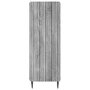vidaXL Széf Szürke Sonoma 34,5 x 33 x 92 cm Szerelt Fa