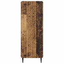 vidaXL Széf Antik Fa 34,5 x 33 x 92 cm Szerelt Fa
