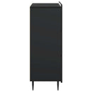 vidaXL Fiókos szekrény Fekete 66 x 34,5 x 92 cm Szerelt Fa