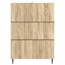 vidaXL Fiókos szekrény Sonoma Tölgy 66 x 34,5 x 92 cm Szerelt Fa