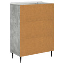 vidaXL Fiókos szekrény Betonszürke 66 x 34,5 x 92 cm Szerelt Fa