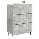 vidaXL Fiókos szekrény Betonszürke 66 x 34,5 x 92 cm Szerelt Fa