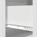 vidaXL Fiókos szekrény Magasfényű Fehér 66 x 34,5 x 92 cm Szerelt Fa