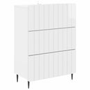 vidaXL Fiókos szekrény Magasfényű Fehér 66 x 34,5 x 92 cm Szerelt Fa