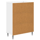 vidaXL Fiókos szekrény Magasfényű Fehér 66 x 34,5 x 92 cm Szerelt Fa