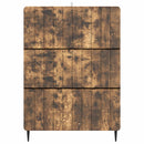 vidaXL Fiókos szekrény Füstös Tölgy 66 x 34,5 x 92 cm Szerelt Fa