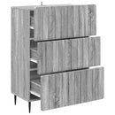 vidaXL Fiókos szekrény Szürke Sonoma 66 x 34,5 x 92 cm Szerelt Fa
