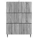 vidaXL Fiókos szekrény Szürke Sonoma 66 x 34,5 x 92 cm Szerelt Fa