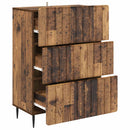 vidaXL Fiókos szekrény Antik Fa 66 x 34,5 x 92 cm Szerelt Fa