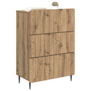 vidaXL Fiókos szekrény Kézműves Tölgy 66 x 34,5 x 92 cm Szerelt Fa