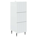 vidaXL Fiókos szekrény Fehér 33 x 34,5 x 92 cm Szerelt Fa