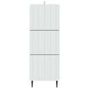 vidaXL Fiókos szekrény Fehér 33 x 34,5 x 92 cm Szerelt Fa
