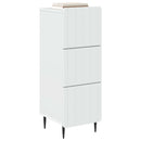 vidaXL Fiókos szekrény Fehér 33 x 34,5 x 92 cm Szerelt Fa